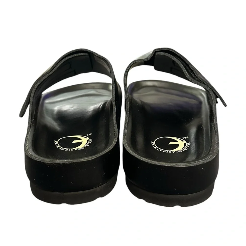 Men’s Revival Slides Sandals John 3:16 Christian Easter Cross Men’s 10 1/2